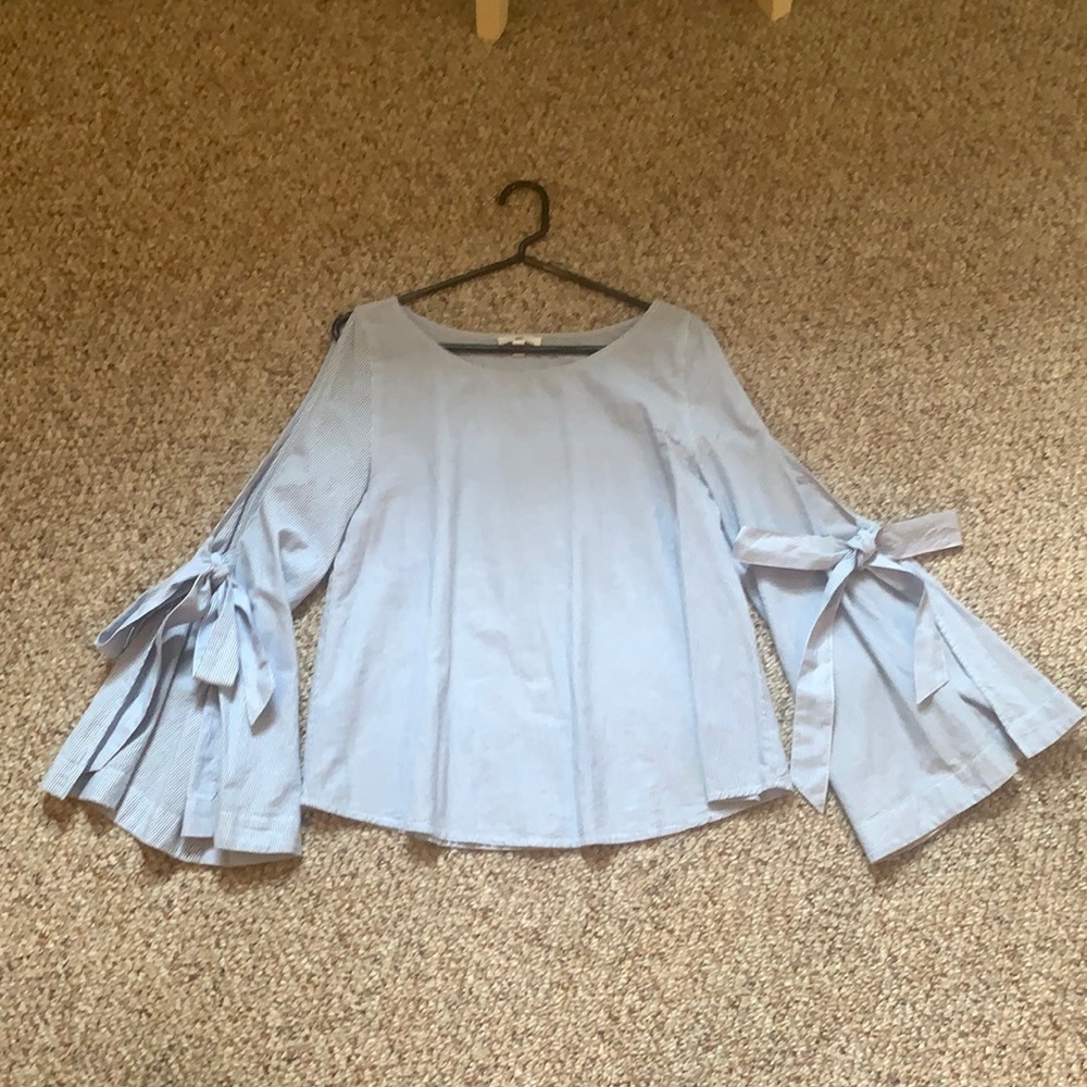 Nordstrom tie bell sleeve top